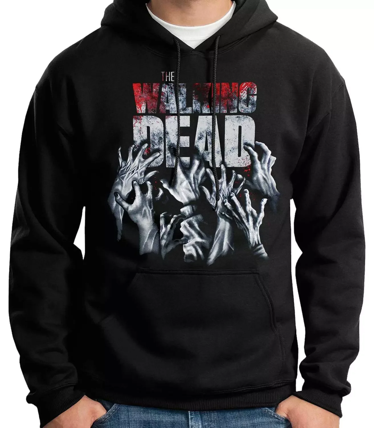 

NEW IN Hoodies men-the walking dead-infected-TV series zombies