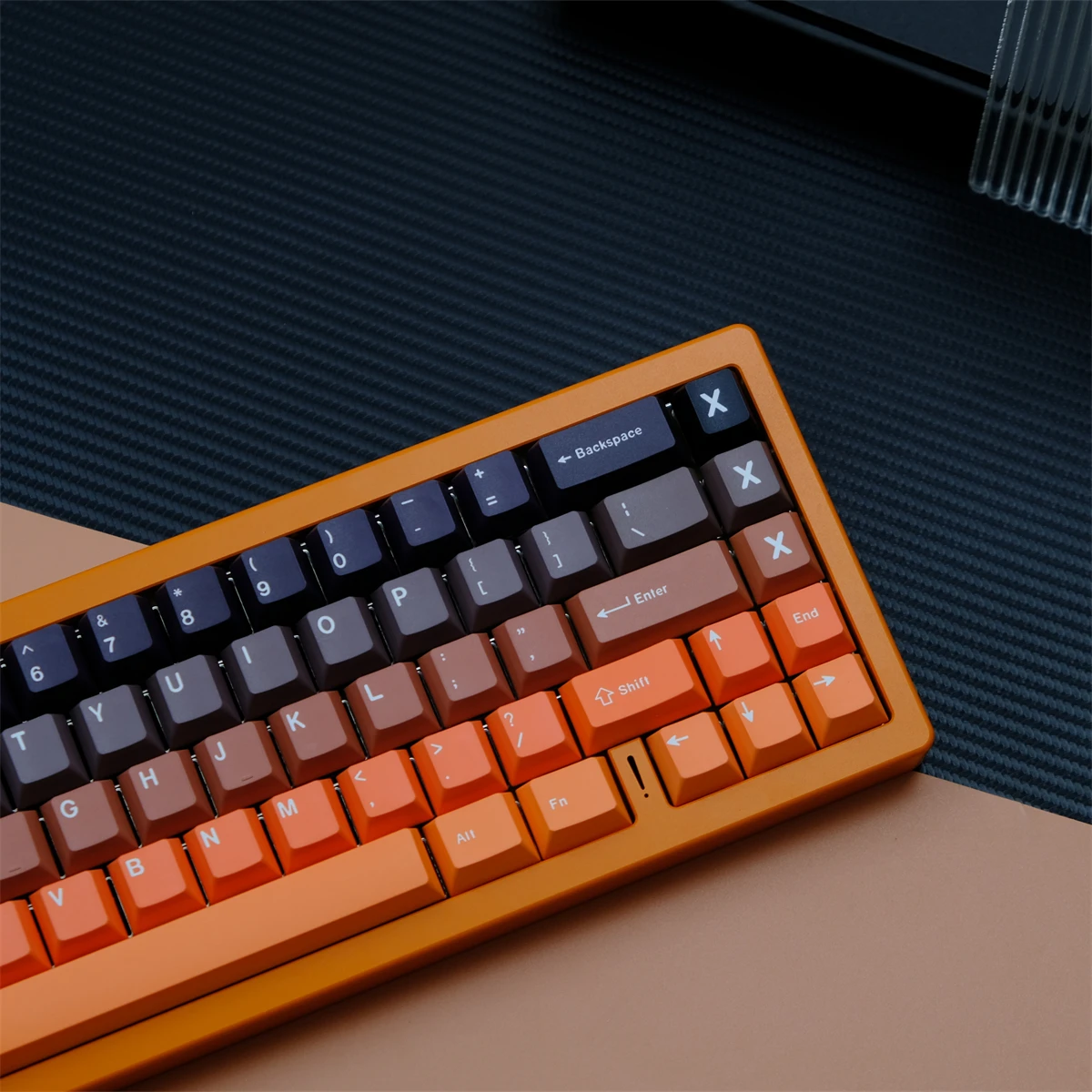 147 клавиш закат PBT колпачки для градиентные цветные Вишневый профиль Сублимация