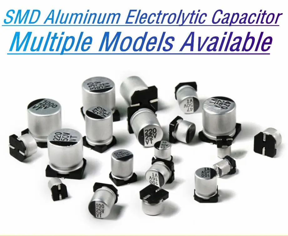 

SMD aluminum electrolytic capacitor 20%10V 16V 25V 35V 47UF 50V 63V 100UF 220UF 470UF 1000UF 10UF 22UF 330UF 2200UF 150UF