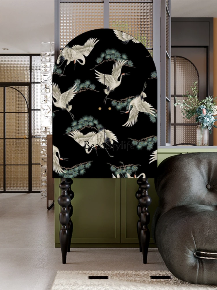 Новый сервант из цельного дерева в китайском стиле арочный верх креативный