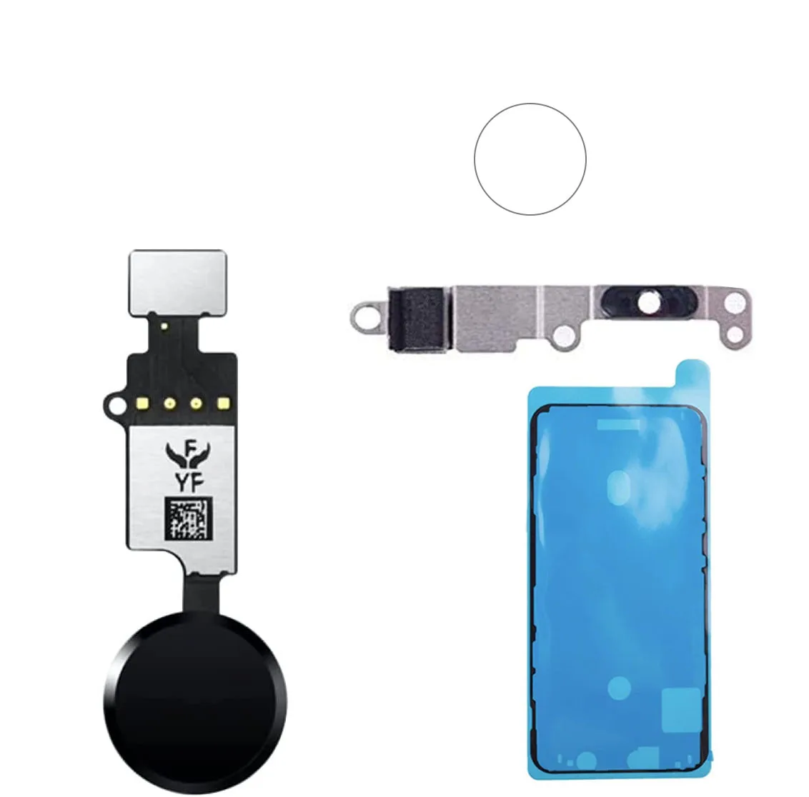 

Универсальная кнопка Home для iPhone 7 7P 8 Plus YF гибкий кабель с водонепроницаемым резиновым держателем и наклейкой Замена кронштейна