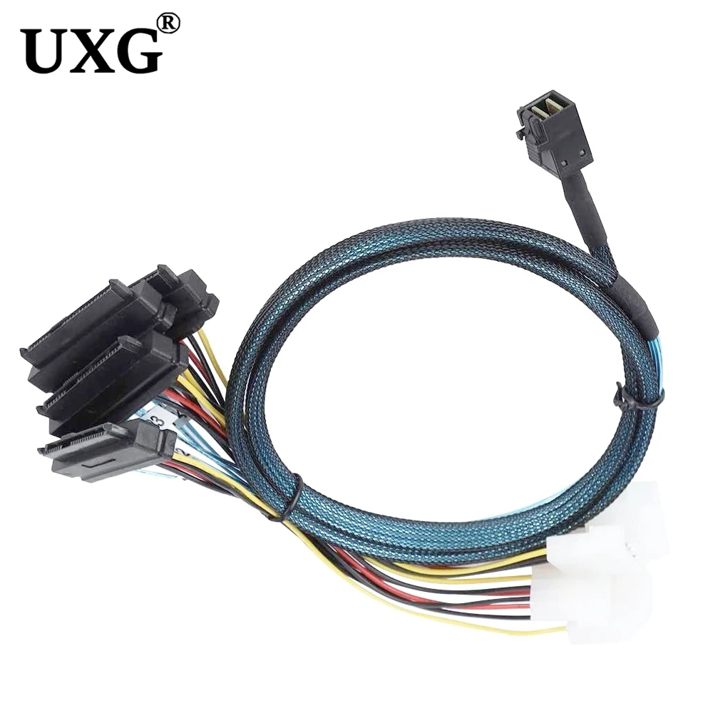 1 шт. SFF-8643 к SFF-8482 Внутренний кабель HD Mini SAS SFF 8643 4x 29-контактному SFF8482 Целевой