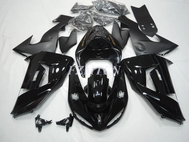 

Литьевая пресс-форма новинка ABS JP полный обтекатель комплект подходит для Kawasaki Ninja ZX-10R ZX10R 2006 2007 06 07 кузов черный