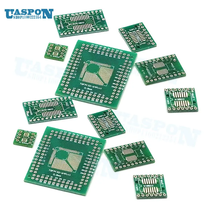 10PCS PCB Board  SMD Turn To DIP SOP MSOP SSOP TSSOP SOT23 SOP8 SOP14 SOP16 SOP-8 10 SOP-14 SOP-16 SOP-20 24 SOP-28 SMT To DIP