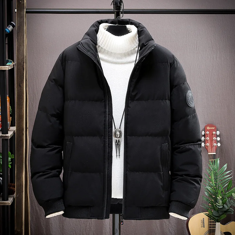 Fashion 2022 Cotton Padded Clothes Men's Winter Thickened Extra Large 8XL Warm Tiger Head Stand Collar Down Cotton Padded Jacket