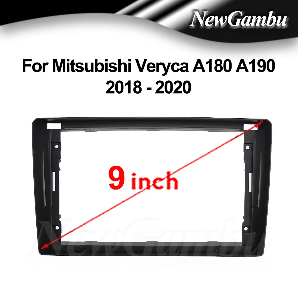

9 Inch Car Radio Installation DVD GPS Mp5 ABS PC Plastic Fascia Dashboard Plane Frame for Mitsubishi Veryca A180 A190 2018-2020