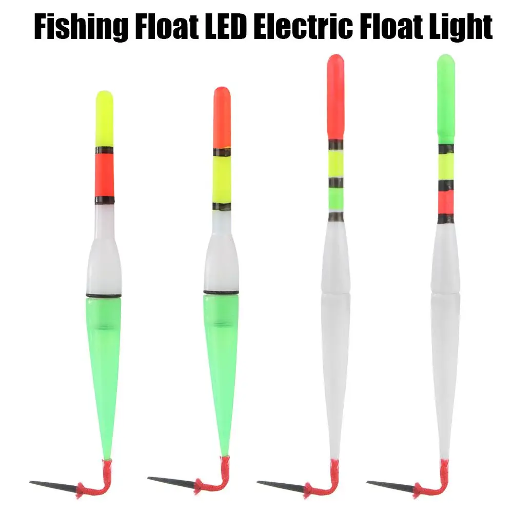 

New Indicator LED With Battery Fishing Tackle Bobber Electric Floats Buoy Strike Fishing Float