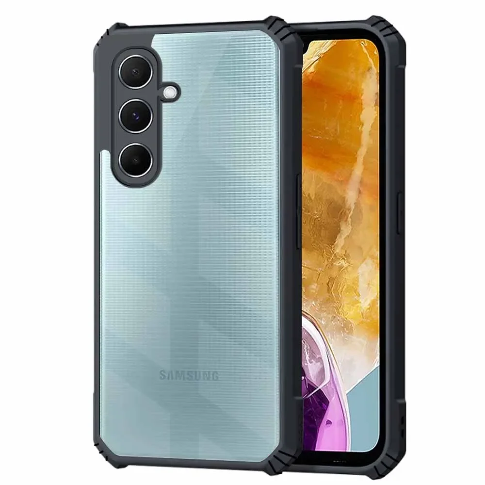 Прозрачная акриловая задняя крышка из ТПУ с рамкой для Samsung Galaxy M15 M 15