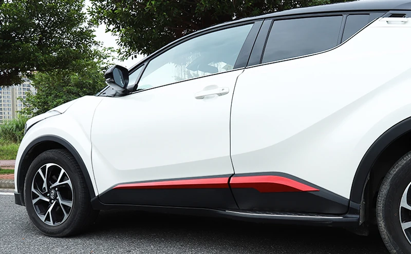 Для Toyota C-HR CHR (AX10) 2019 2020 автомобильные аксессуары ABS хром красный молдинг накладка