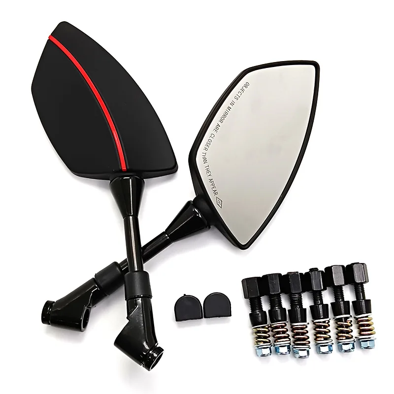 

Universal 8mm 10mm blade type Motorcycle Side Rearview Mirrors For Kawasaki Ninja 250 300 400 650 1000 ER-6F ER-6N ZX9R ZX10R