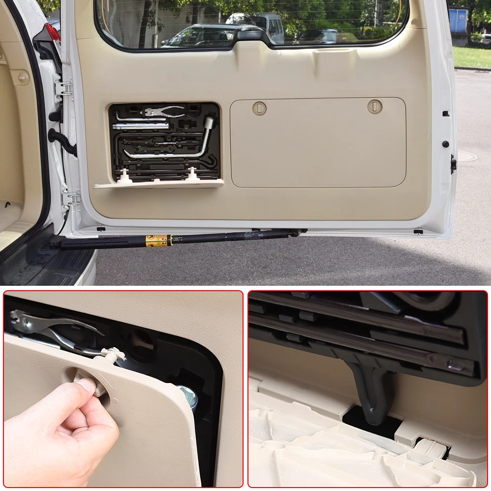 Фото Для Toyota Land Cruiser Prado 150 LC150 2010-2023: Модернизированный аварийный ящик для инструментов в багажник, аксессуары для тюнинга салона №4