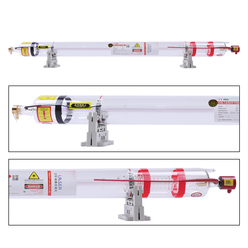 Everl CL Высококачественная стеклянная CO2 лазерная трубка 35 Вт/40 Вт для фотографий