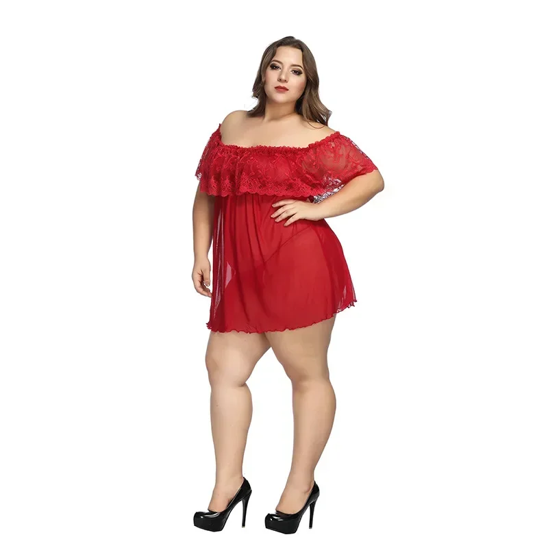 Сексуальное кружевное прозрачное ночное платье сексуальное женское белье