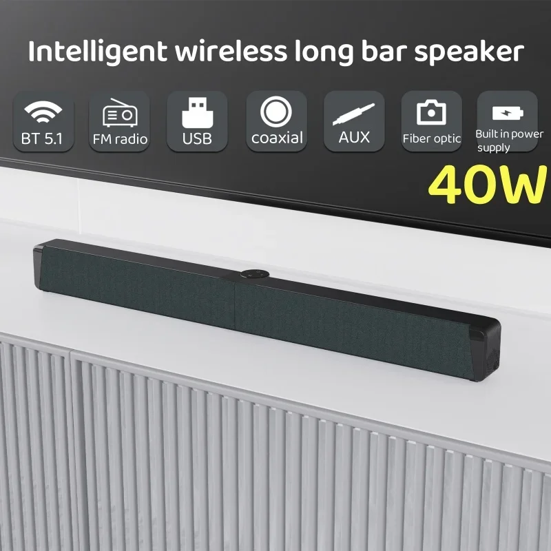 Bluetooth-Колонка Складная для телевизора 40 Вт с объемным звуком