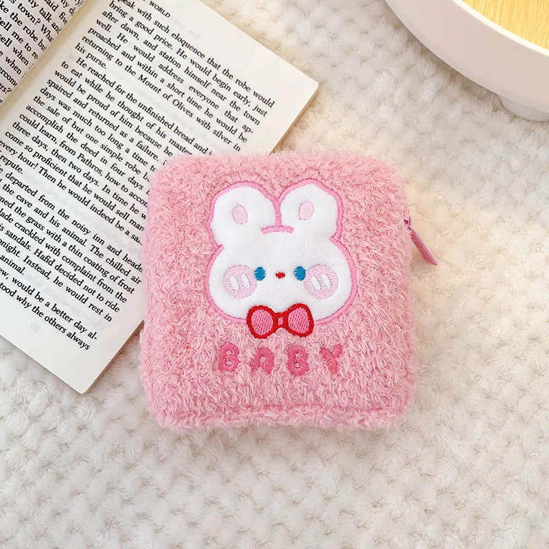 

Cartoon Sanitary Napkin Towels Cosmetic Bag Travel Mini Makeup Bags Korean Style Small Money Card Lipstick Earphone Storage Bag