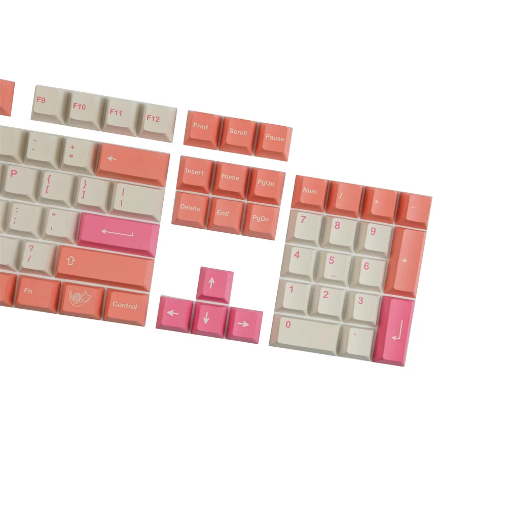 Колпачки для клавиш PBT Cherry Profile GMK Orange Boi 142 сублимационная краска ISO Enter