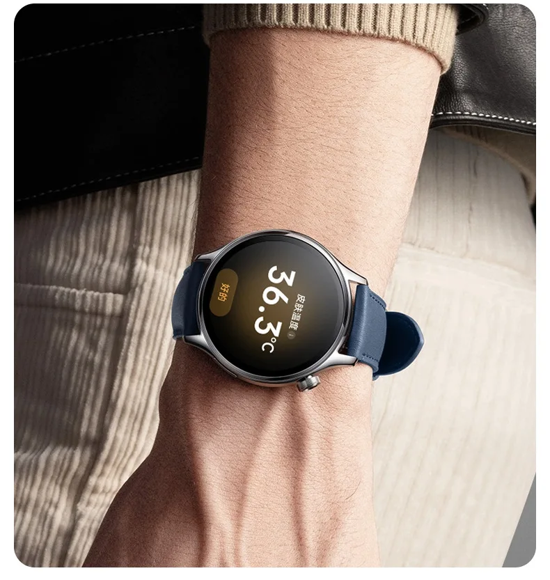 Original Leather Strap for Xiaomi Watch S1 Pro /S1 & MI Color 2/S1 Active Cowhide Band for Universal 22MM Bracelet Accessories