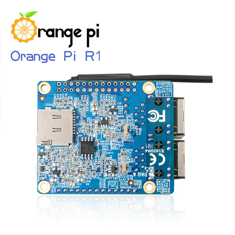 Одноплатный компьютер Orange Pi R1 512 Мб H3 с открытым исходным кодом и антенной Wi-Fi