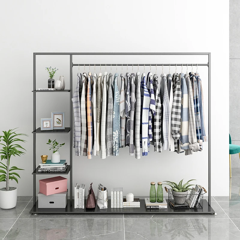 

Clothes Rail Coat Rack Stand Rectable Home Rolling Wardrobe Coat Rack Stand Bedroom Perchero Ropa Furniture Nordic Hall LQQ200YH