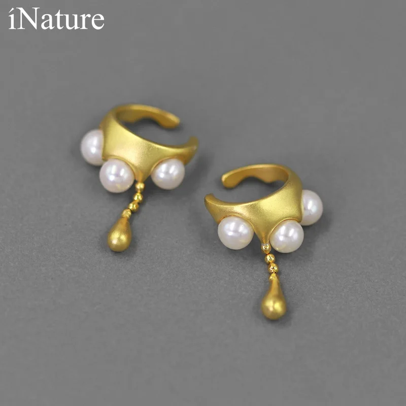 

Женские серьги-Клипсы из серебра 925 пробы с натуральным жемчугом