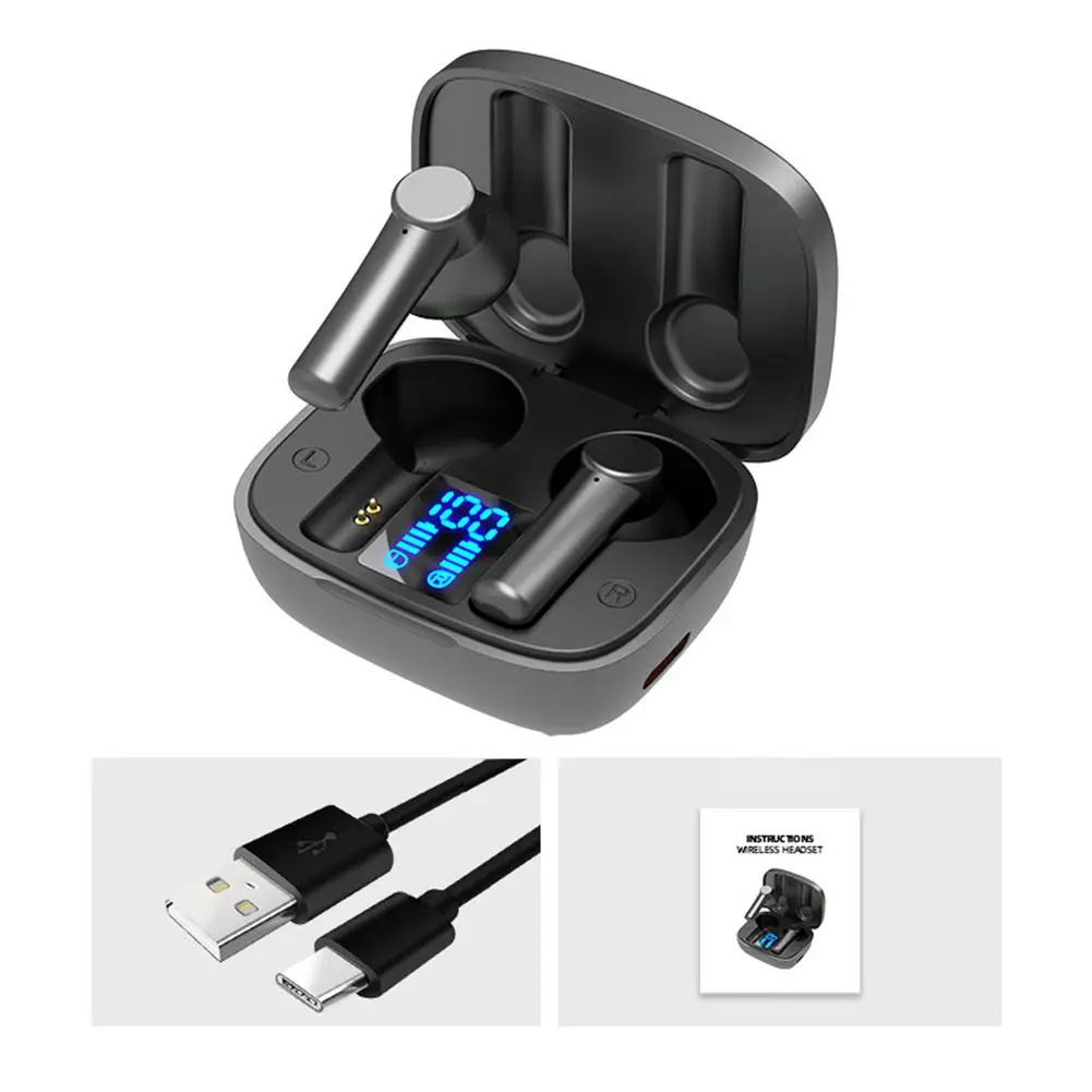 

Bluetooth Headset TWS Wireless Earphones Earbuds Stereo Headphone Stereo Sport Against Damage From Sweat Or Rain
