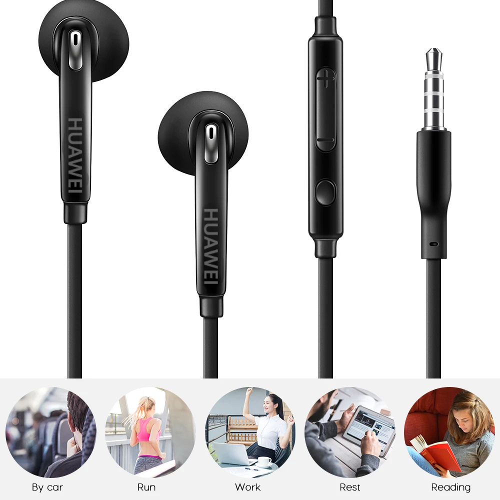 

Original Huawei Earphone In-ear With control Speaker Wired 3.5mm headsets With Mic 1.2m In-ear Sport Earphones