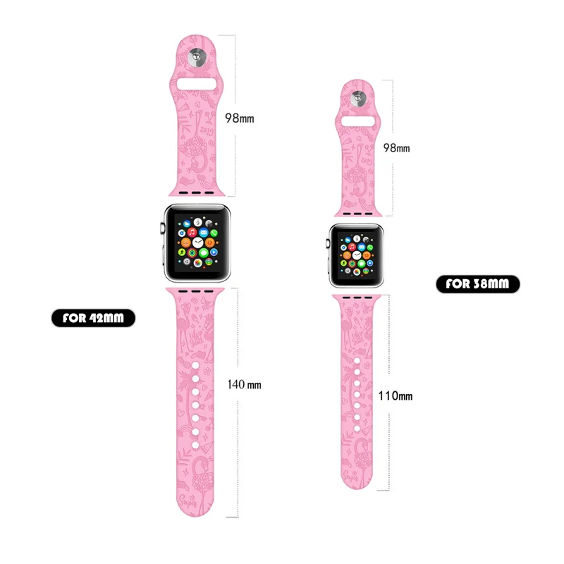 Ремешок силиконовый для Apple Watch Series 7 6 5 4 3 SE iWatch 41 мм 44 45 |