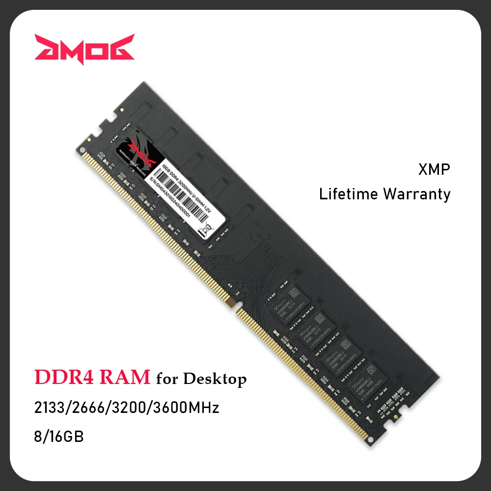 Оперативная память GMOG DDR4 для настольных ПК поддержка XMP 8 ГБ 16 2133 МГц 2666 3200 3600 1 2 В 288