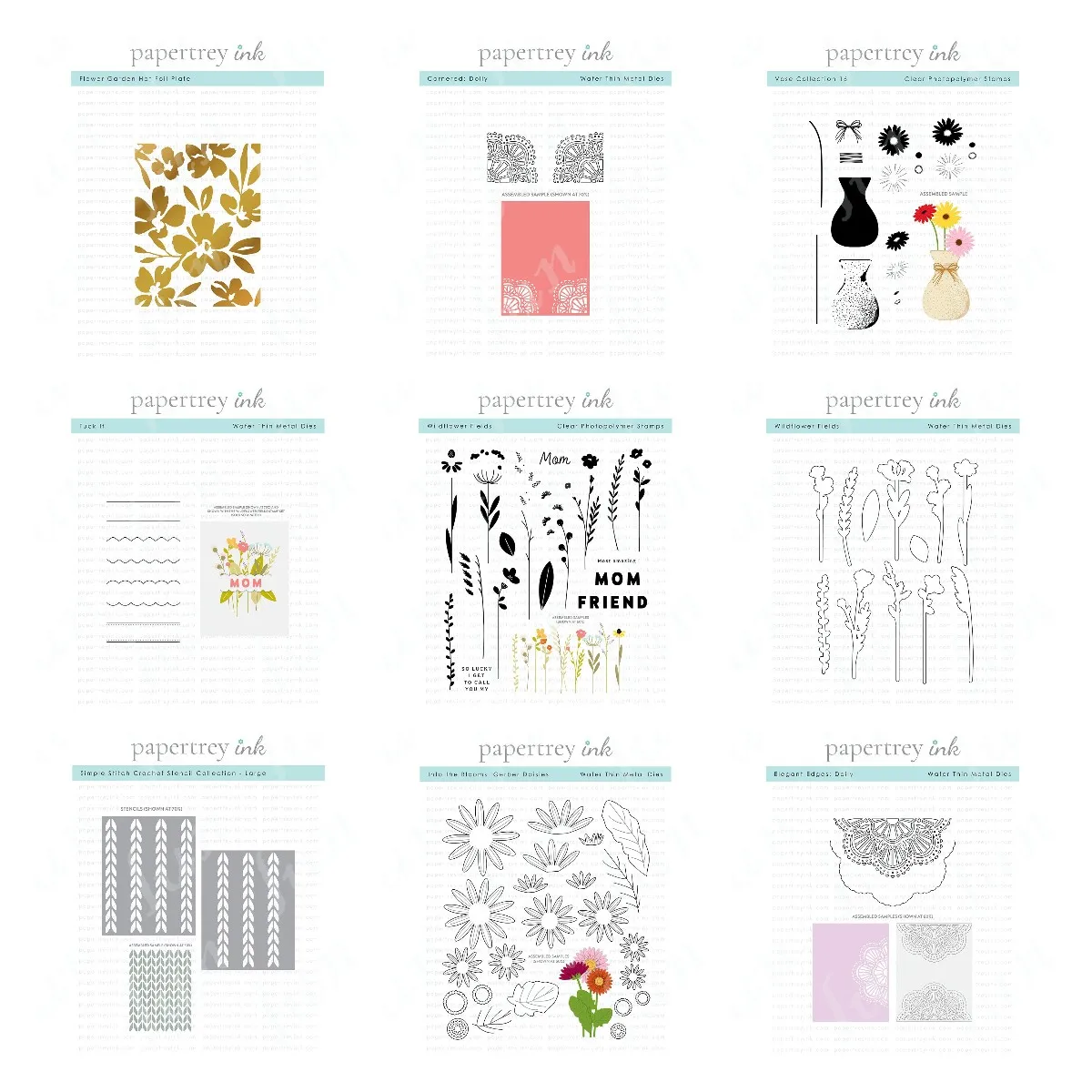 

Cutting Dies Hot Foil Plates Stitch Crochet Layered Stencils Stamps Sets Diy Scrapbooking Template 2023 New Mother's Day Gift
