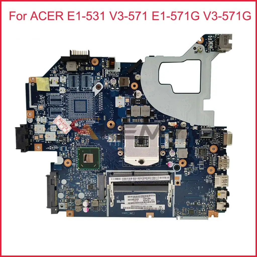 Q5WVH LA-7912P для ACER E1-531 V3-571 E1-571G NBC1F1100 SJTNV материнская плата ноутбука HM70 DDR3 Полная
