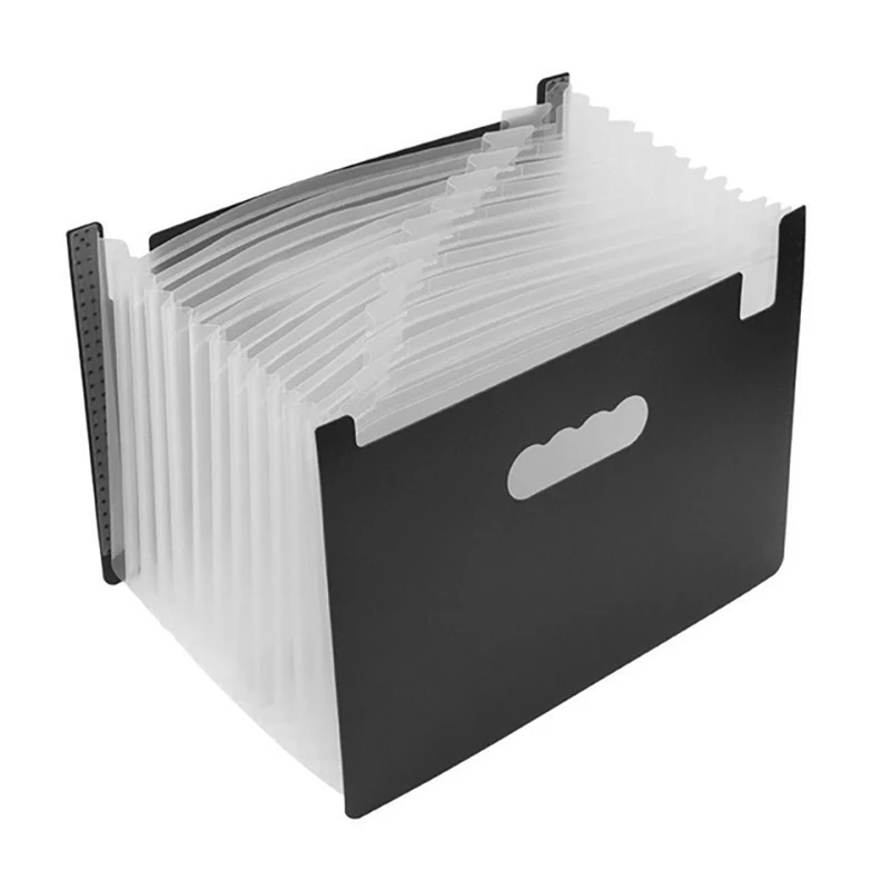 

24 Pockets Expanding File Folder Works Office A4 Document Organizer Standing Accordions Folder
