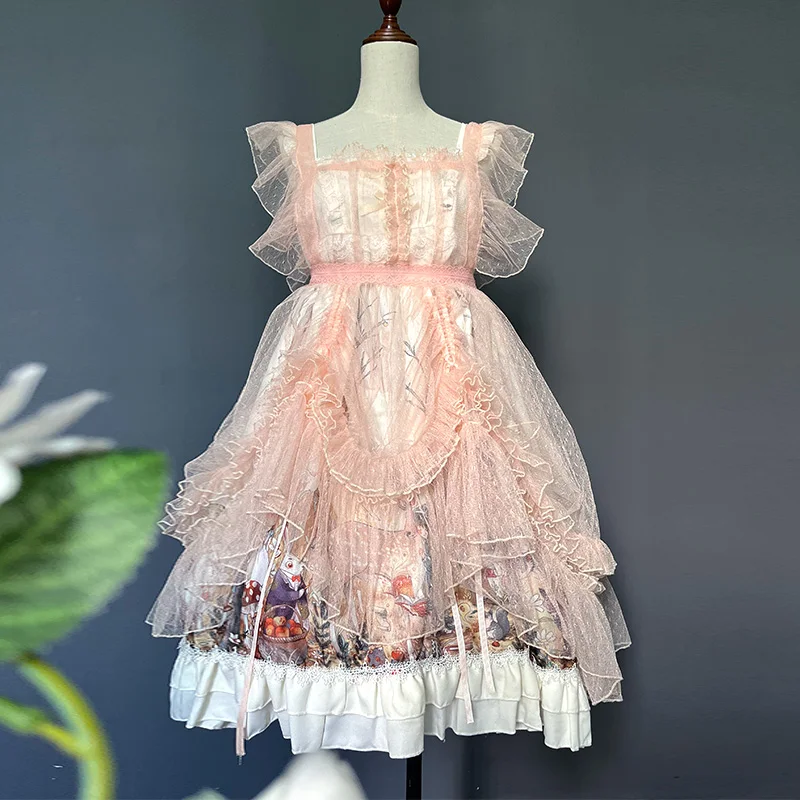 Винтажное платье-накидка в горошек из тюля