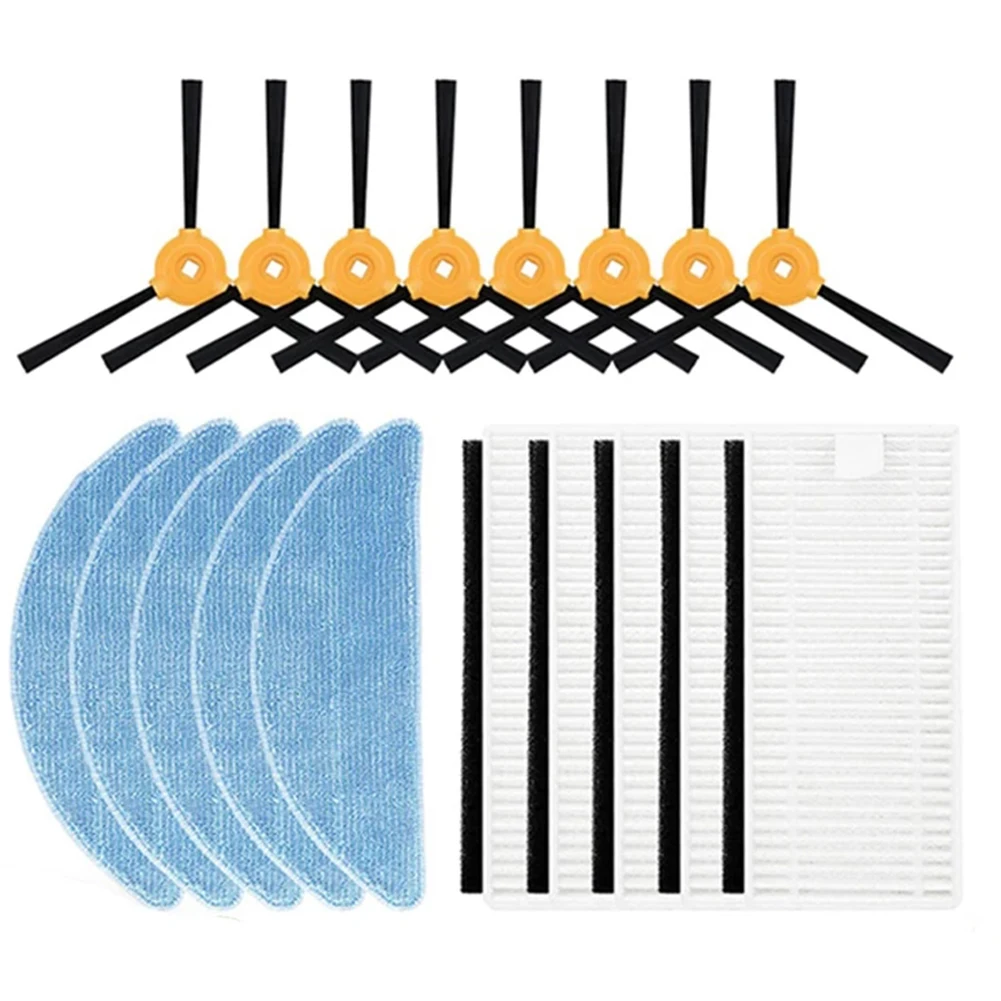 

18pcs/set Filter Side Brush Mop Cloths Cleaning Parts For OKP K3 Lefant M200/M201 Robot Vacuum Cleaner Replacement Parts