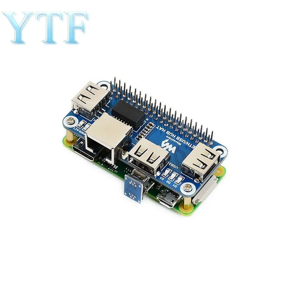 Для Raspberry Pi 4B/Zero W USB для Ethernet RJ45 сетевой порт usb-хаб Splitter |