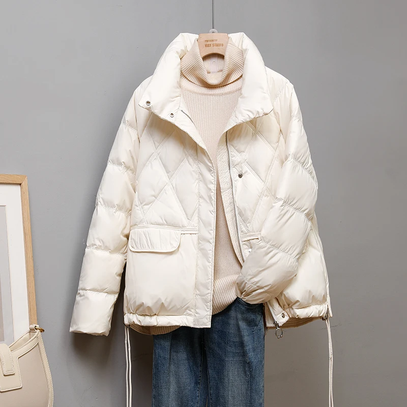 New Women Down Jacket Casual Style Autumn Winter Coats And Parkas Female Outwear