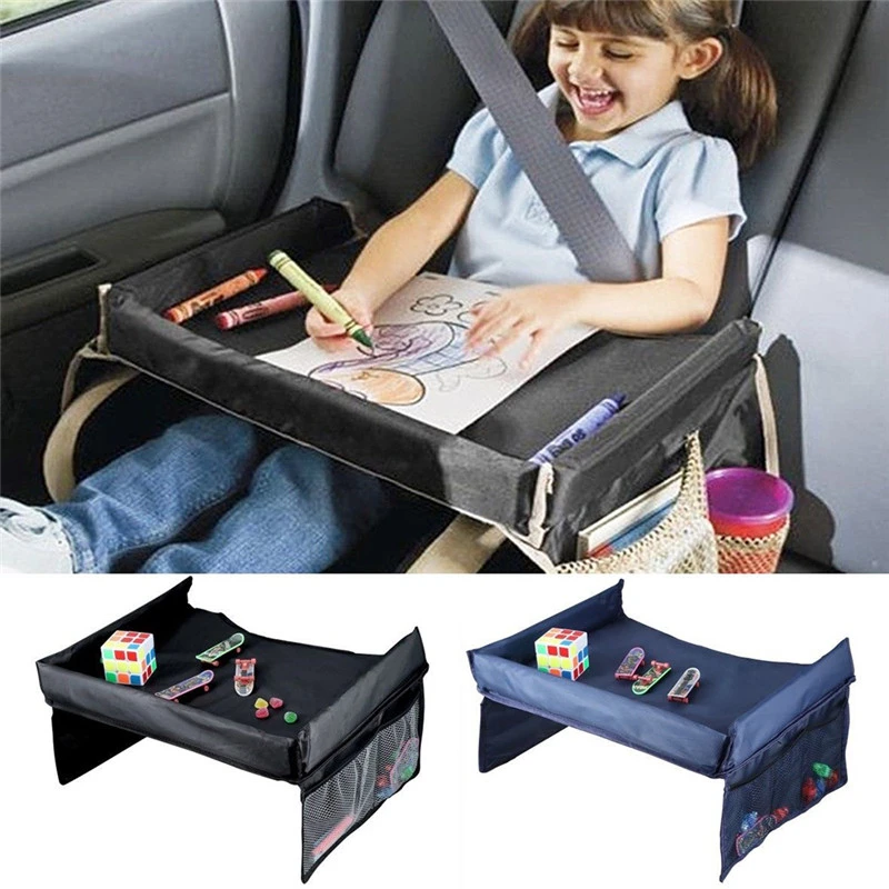 

Baby Car Tray Tableware Portable Waterproof Children's Beverage Storage Table Snack Storage Table Cartoon Toy Storage Fence