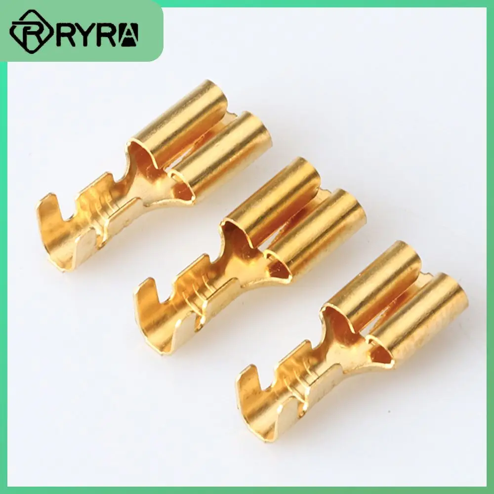 

High Quanlity Plug Spring Oxidation Resistance Terminals Connector Multipurpose Flat Barbed Wire Connector Electric Tools Brass