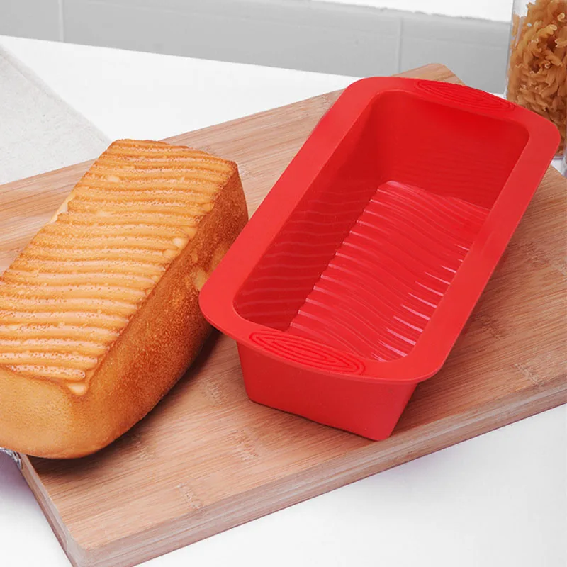 

Silicone Cake Mold Baking Accessories Rectangular Bread Mold Toast Pan Cake Moulds Home Kitchen Tools Straw Topper Mold