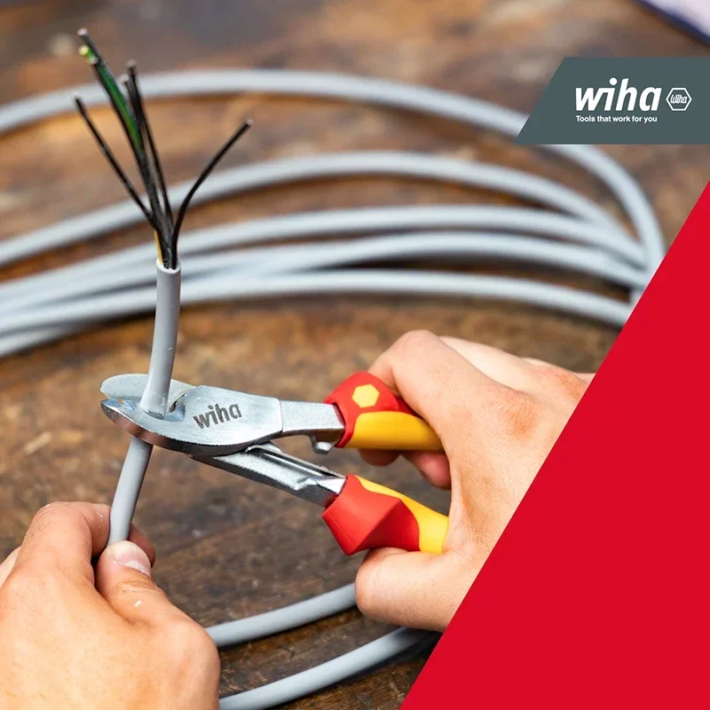 Wiha 43662 Кабельный резак 1000 В проверенный VDE изолированный электрический для