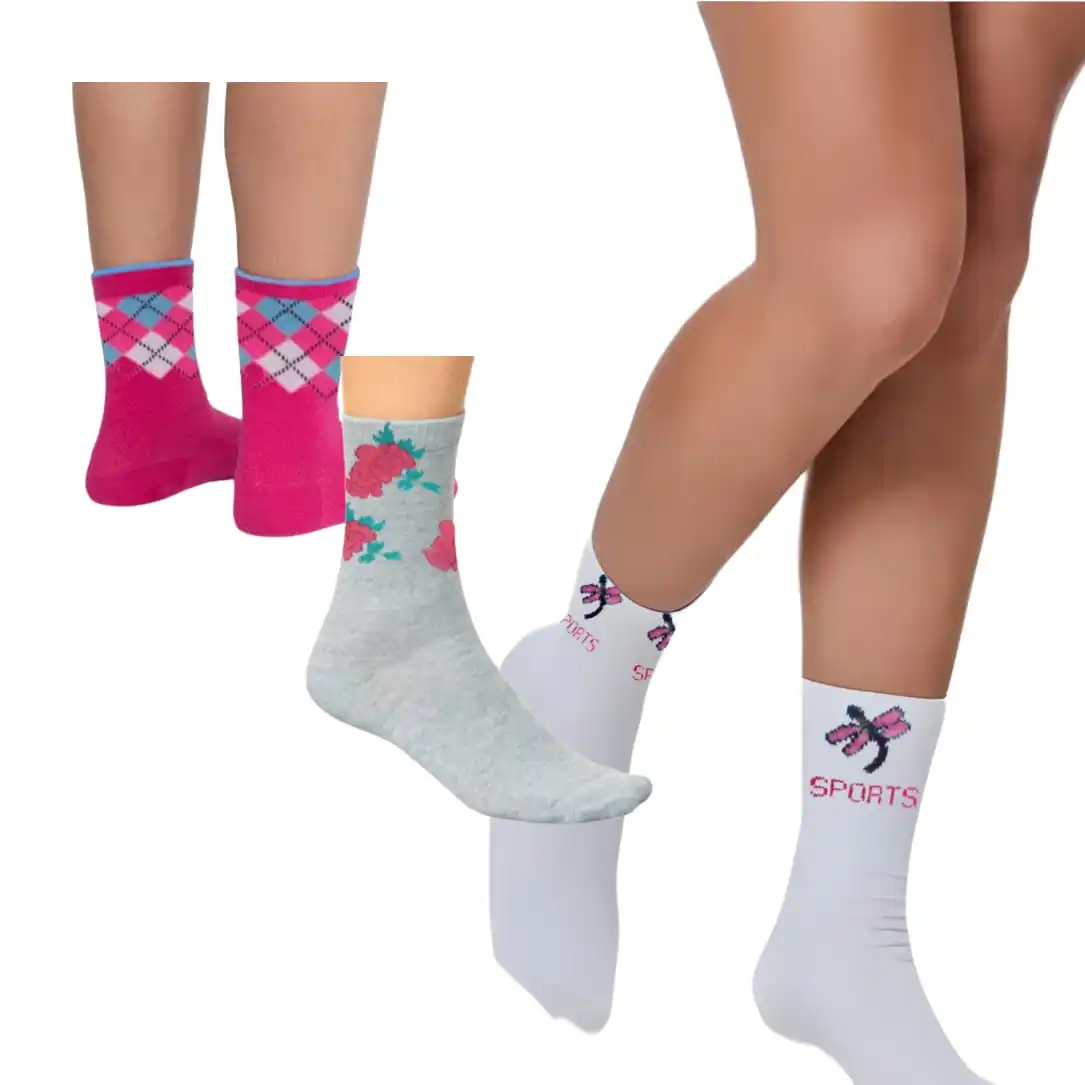 Комплект из 6 шт. удобных спортивных женских высоких носков