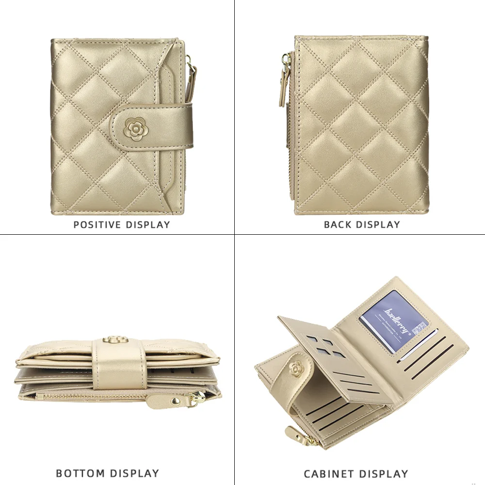 Unistybag Women Wallet Small Slim Coin Pocket Fashion Card Holder Female Money Bag Luxury Purses Zipper Hasp Flower Wallets