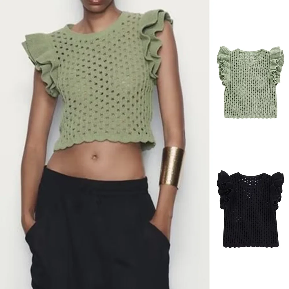 

Летняя новинка 2023, женская одежда UNIZERA, приталенный модный универсальный декоративный топ во французском стиле в европейском и американском стиле, 790186