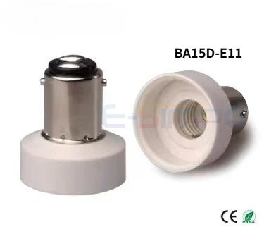 Фото BA15D TO E11 E12 E14 E26/27 G9 MR16 GU10 Черный/Белый светодиодный держатель лампы CFL Патрон для светильника Преобразователь Удлинительный адаптер CE RoHS №2