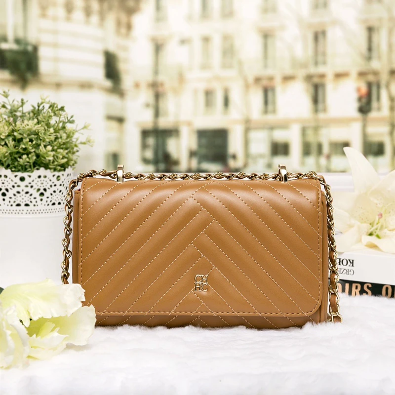 

100% Genuine Leather Small Square Bags for Women 2022 New Fashion Ladies Single Shoulder Chain Bag Luxury Brand Designer Purses