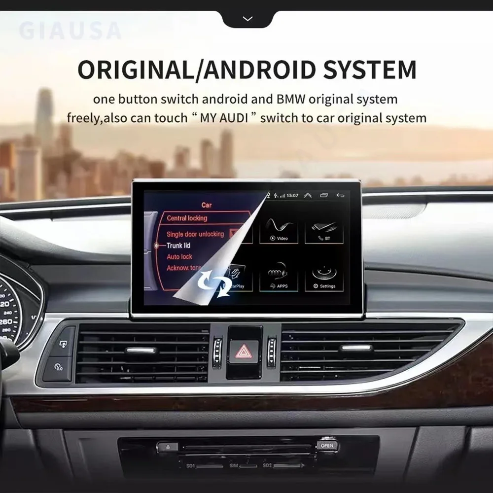 Для Audi A6 C7 A7 2012-2018 Android экран 12 6 + 128 Автомобильный мультимедийный радиоплеер GPS Navi