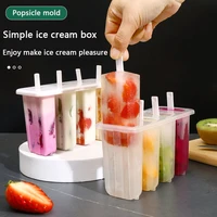 fashion simple self made plastic ice cream mould puck ice maker ice cube making mold summer ice making box kitchen acccessories
