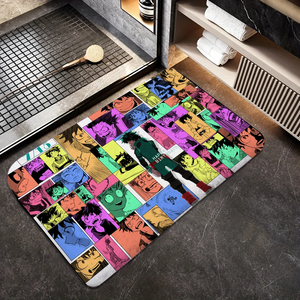 IZUKU Miooriya M My Hero Academia Аниме Напольный Коврик Нескользящий Для Ванной Комнаты