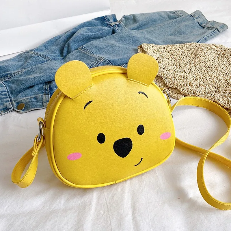 

Новый детский рюкзак Disney с медведем и Винни, роскошный брендовый рюкзак с клубничным медведем, милый детский школьный портфель с мультипликационным рисунком