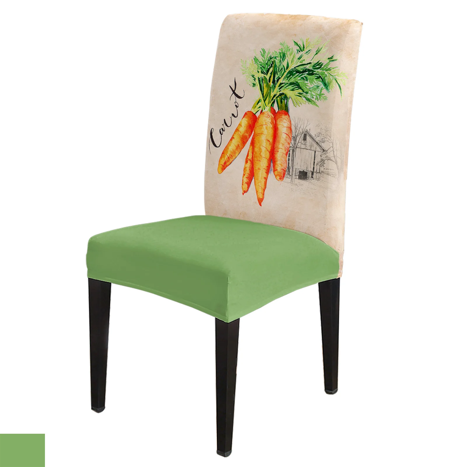 

Чехол на стул с текстурой в винтажном стиле, стрейчевый эластичный чехол на стул для столовой, искусственный спандекс, для офисного стула