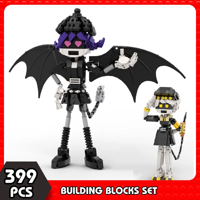 

MOC Anime Figure Murdered Worker Drones Model Building Blocks Doomsday Killer Adventure Robots Bricks Toys for Child Gift